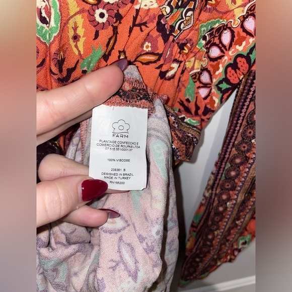 Farm Rio for Anthropologie Clarabella Maxi Floral Dress 🌻 XS - Picture 13 of 16